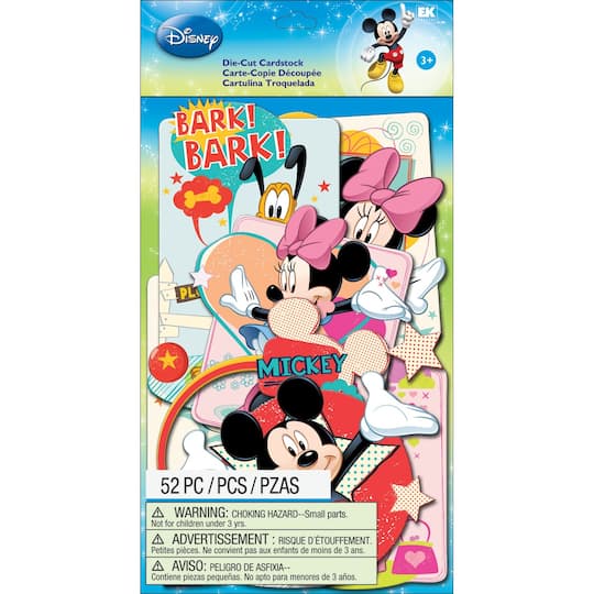 EK Success Disney Cardstock Die-Cuts 52/Pkg-Mickey Family